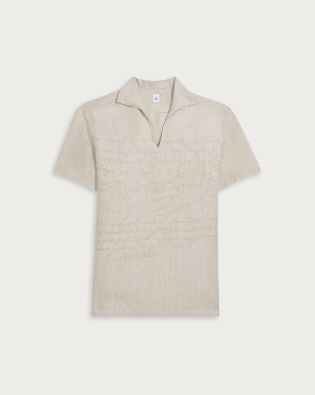 Scritto Short Sleeved Vareuse, Shades Of Beige, hi-res