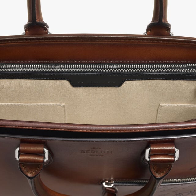 Cartable Un Jour En Cuir, CACAO INTENSO, hi-res 11