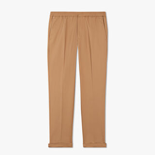 Cotton Casual Trousers, LIGHT RIVERSTONE, hi-res