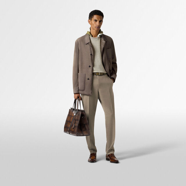 Luti 38 Leather Tote Bag, MARRONE INTENSO, hi-res 8
