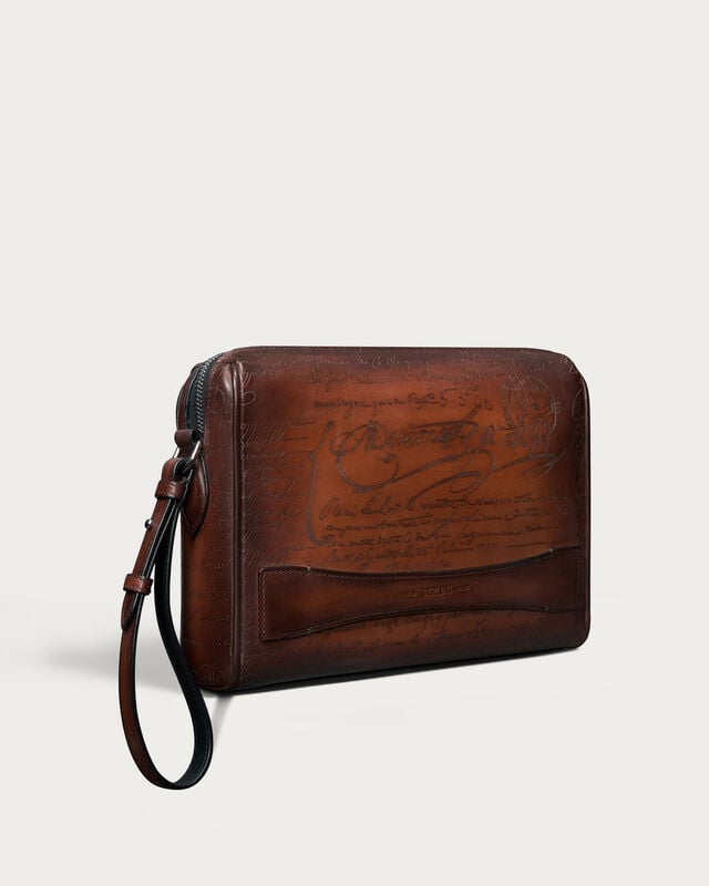 Rosewood Zipped Pouch, Cacao Intenso, hi-res