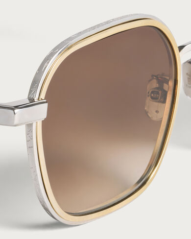 Sirius Sunglasses, Palladium & Gradient Brown, hi-res