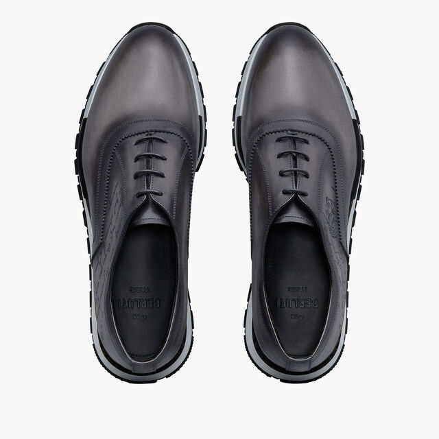 Fast Track Scritto Leather Sneaker, LIGHT ALUMINIO, hi-res 3