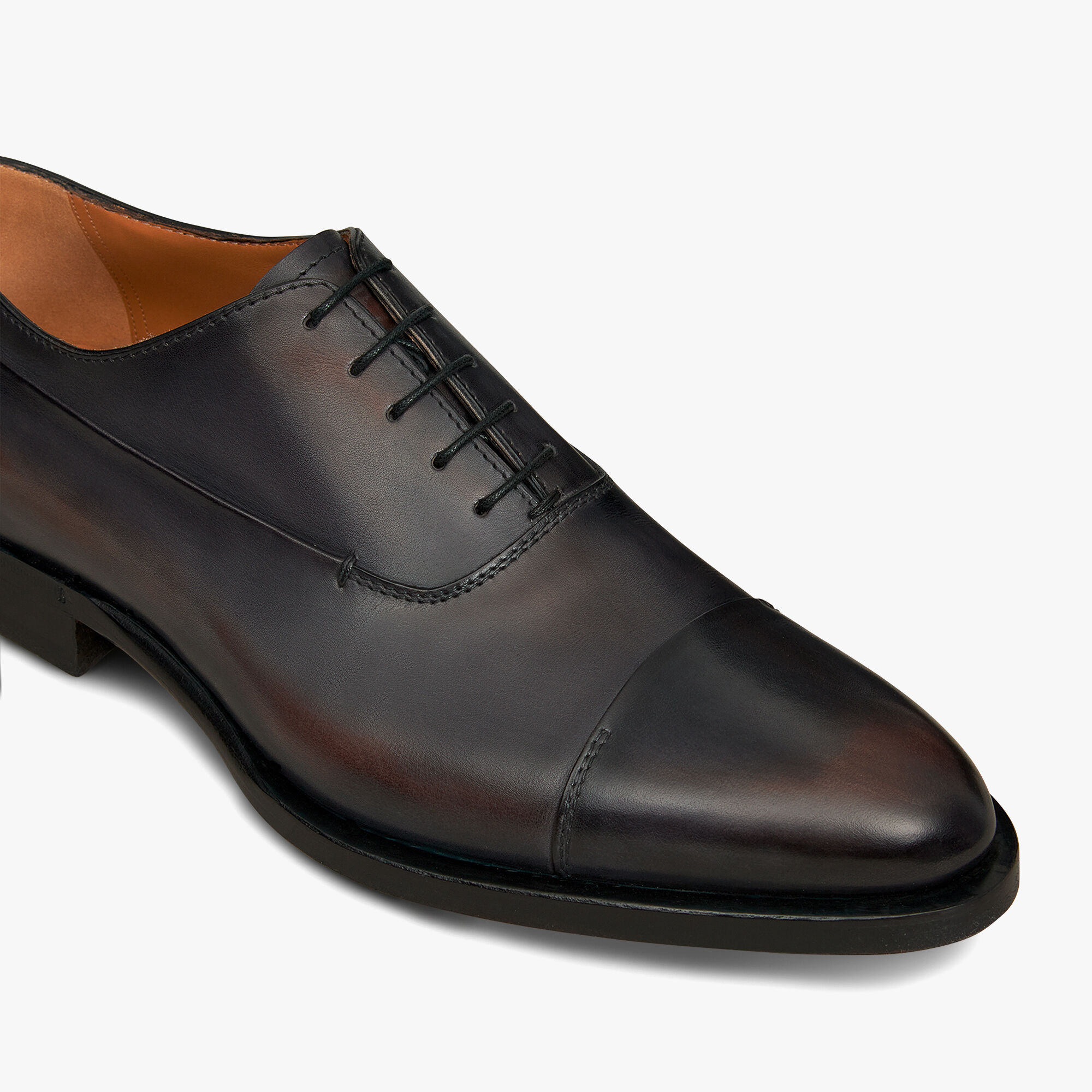 Equilibre Leather Oxford, CHARCOAL BROWN, hi-res 6