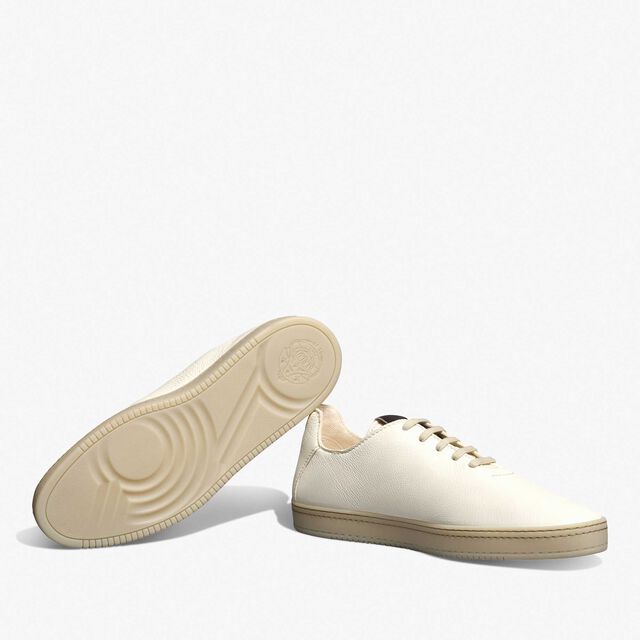 Sneaker Eden En Cuir Scritto, WHITE, hi-res 4