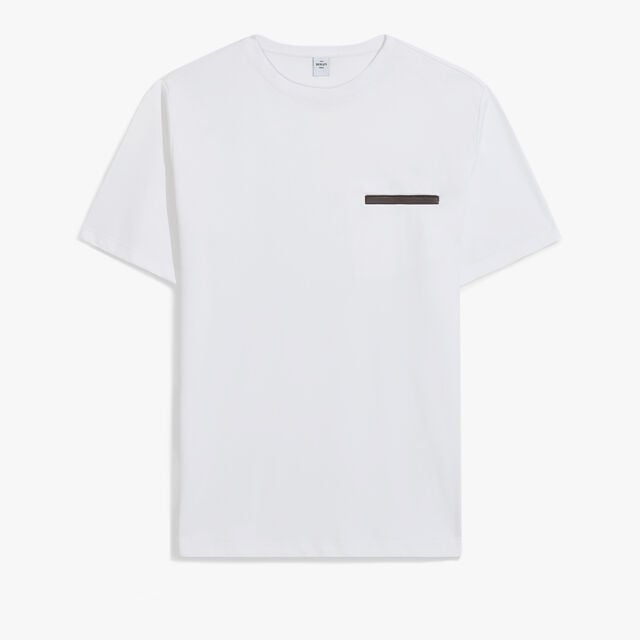 Leather Tab Pocket T-shirt, BLANC OPTIQUE, hi-res 1