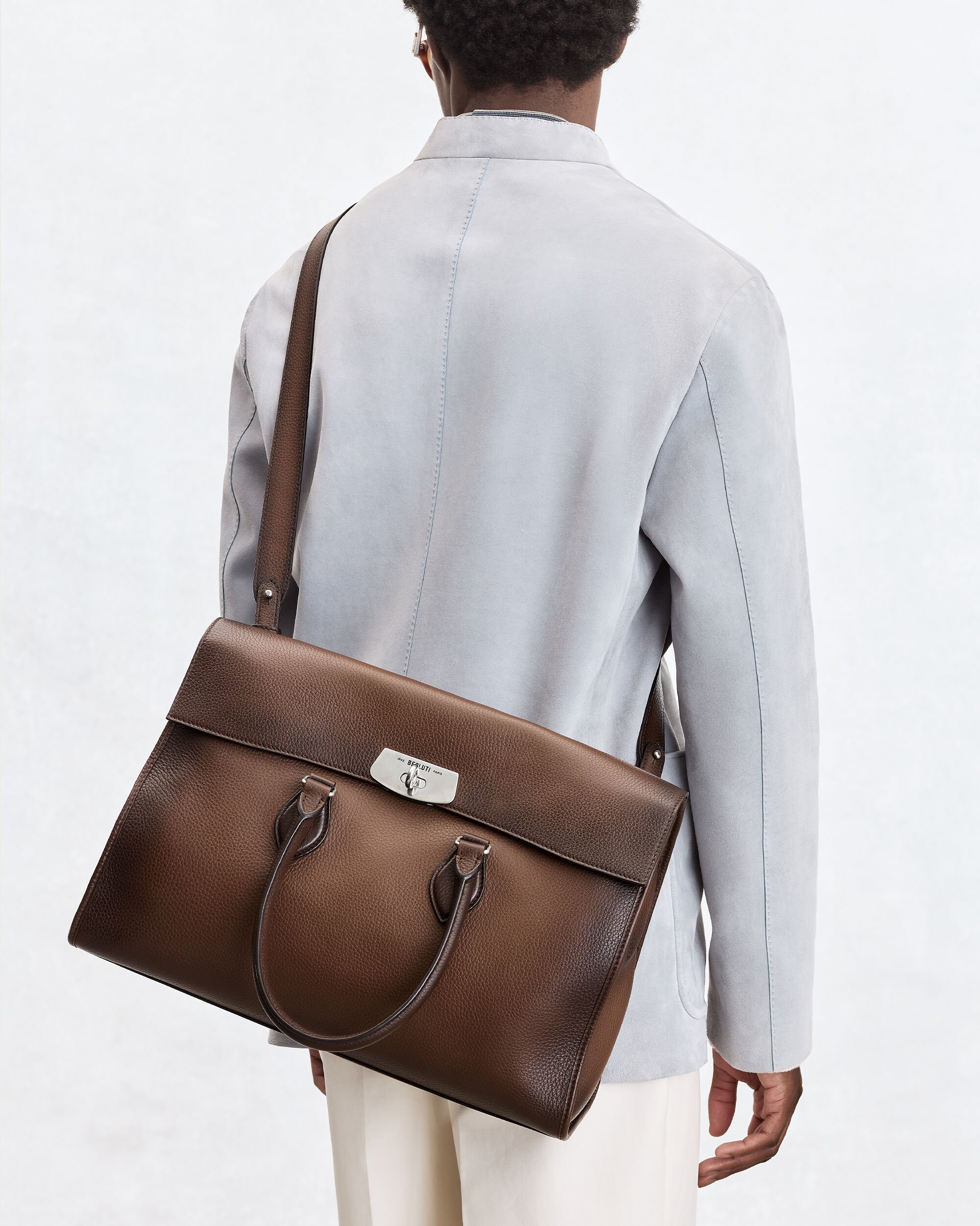 E'Mio Briefcase, Soft Brown, hi-res