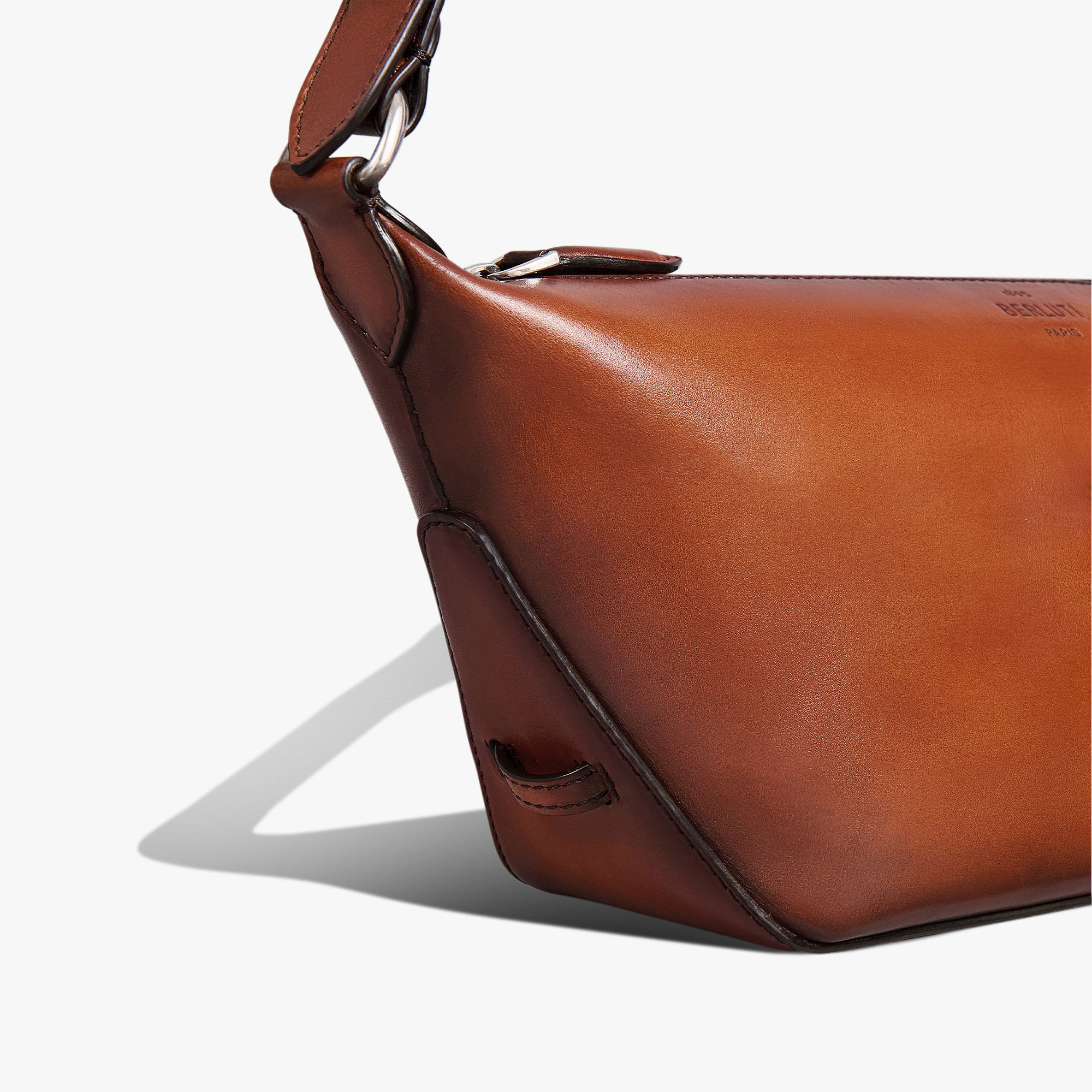 Toujours Soft Zipped Hobo Xs Leather Messenger | Berluti US