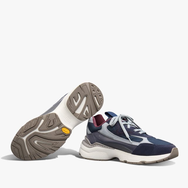 Skyrunning Leather And Nylon Sneaker, NIGHTFALL, hi-res 4