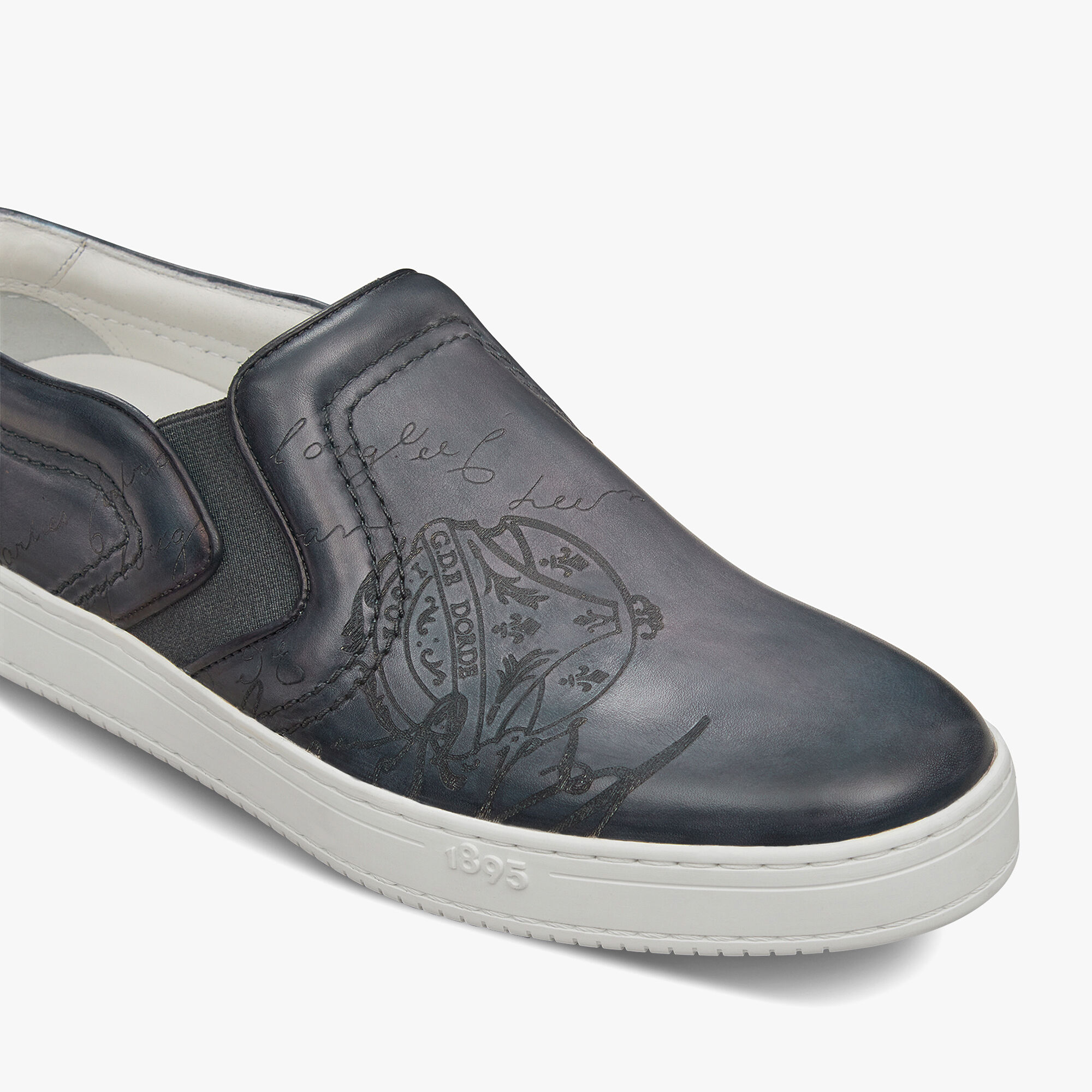 Playtime Scritto Leather Slip-On, LIGHT ALUMINIO, hi-res 6