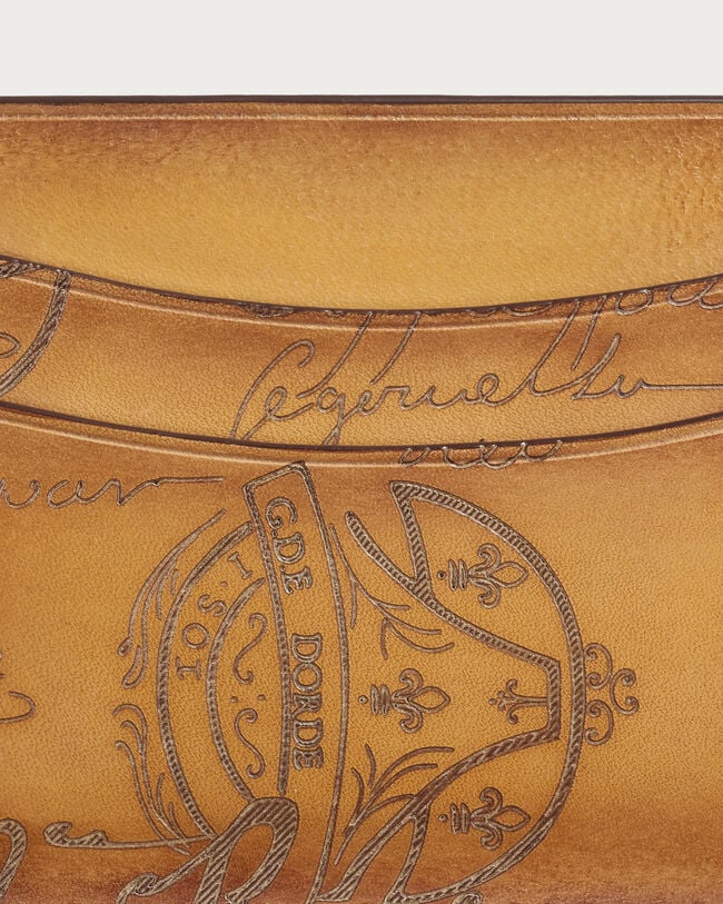 Porte-Cartes Bambou, Mustard, hi-res