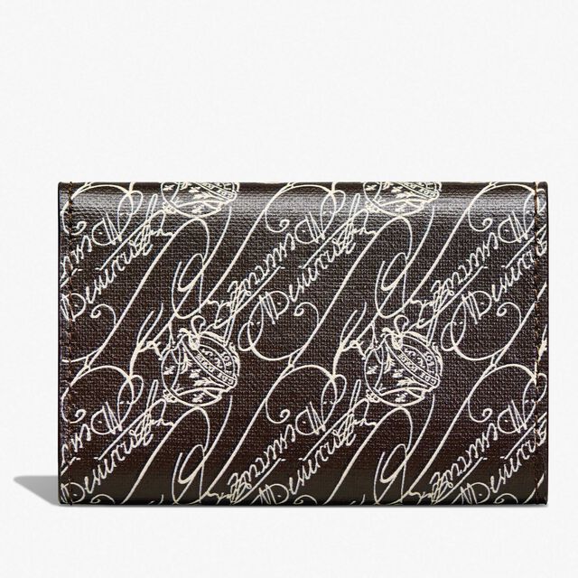 Imbuia Toile Marbeuf Card Holder, DARK BROWN + MADURO, hi-res 2