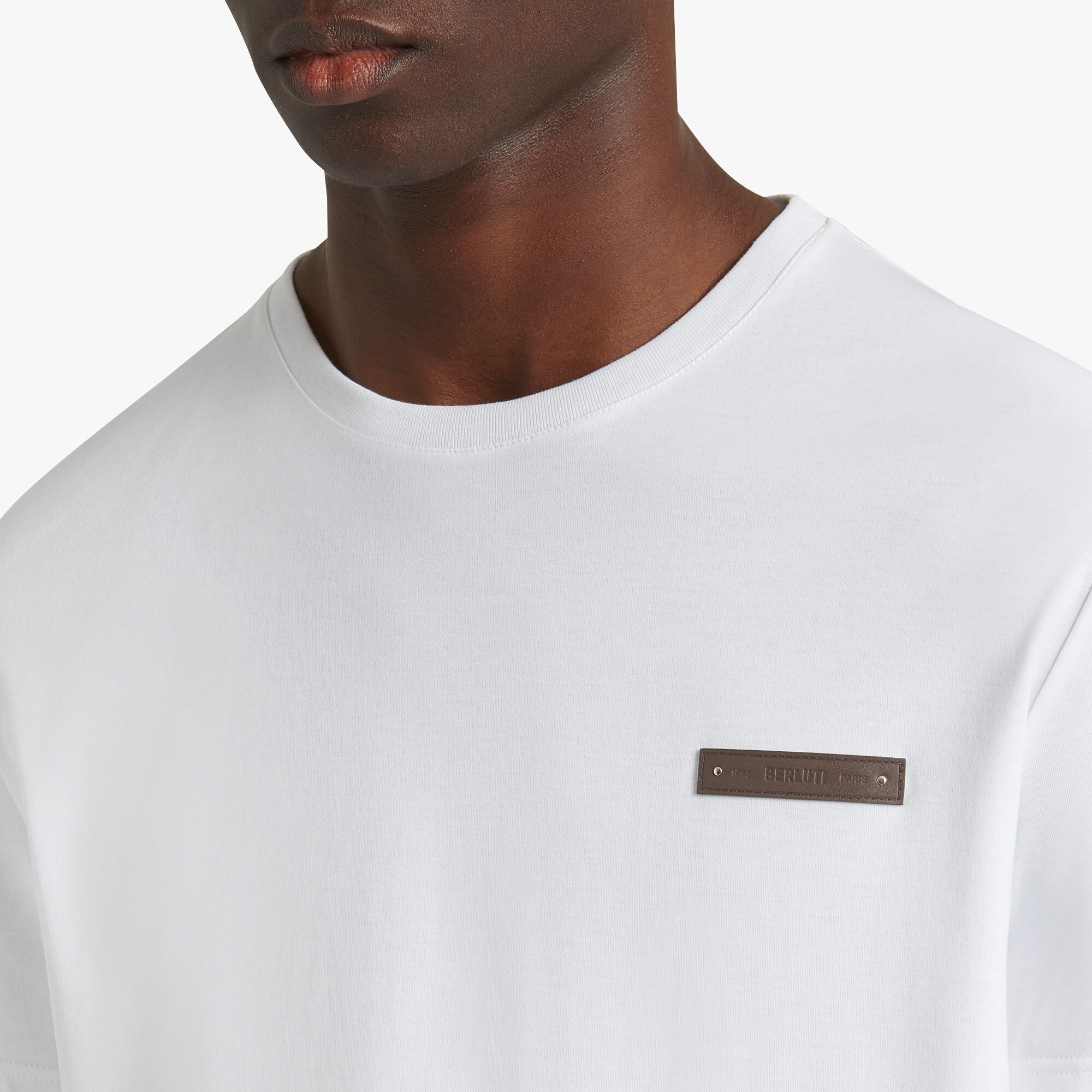 Leather Tab T-Shirt Slim Fit | Berluti US
