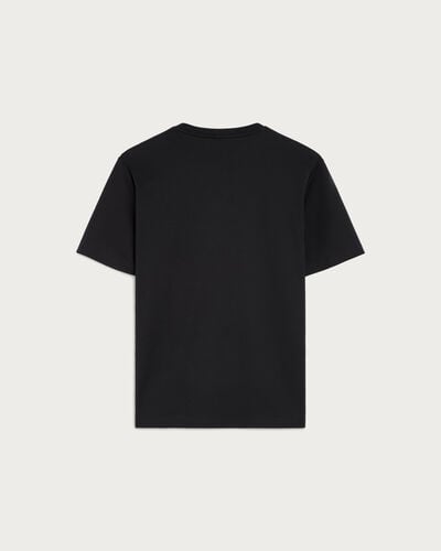 Scritto Embroidery T-shirt, Marine, hi-res