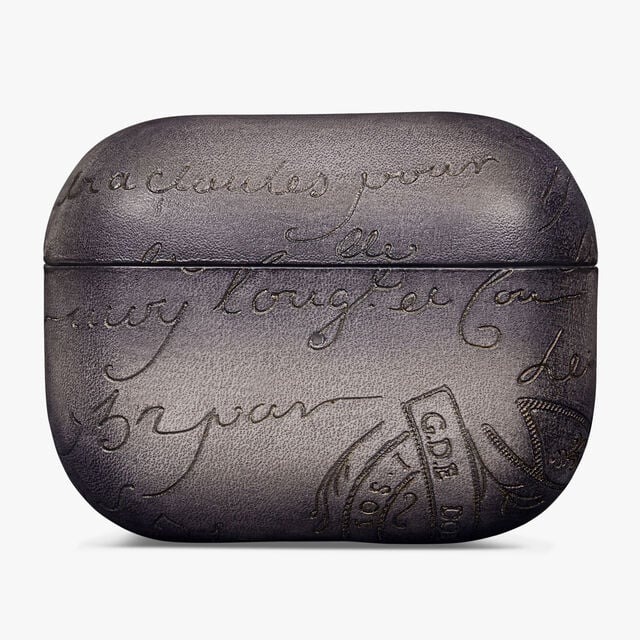 Scritto Leather AirPods Pro Case, LIGHT ALUMINIO, hi-res 1
