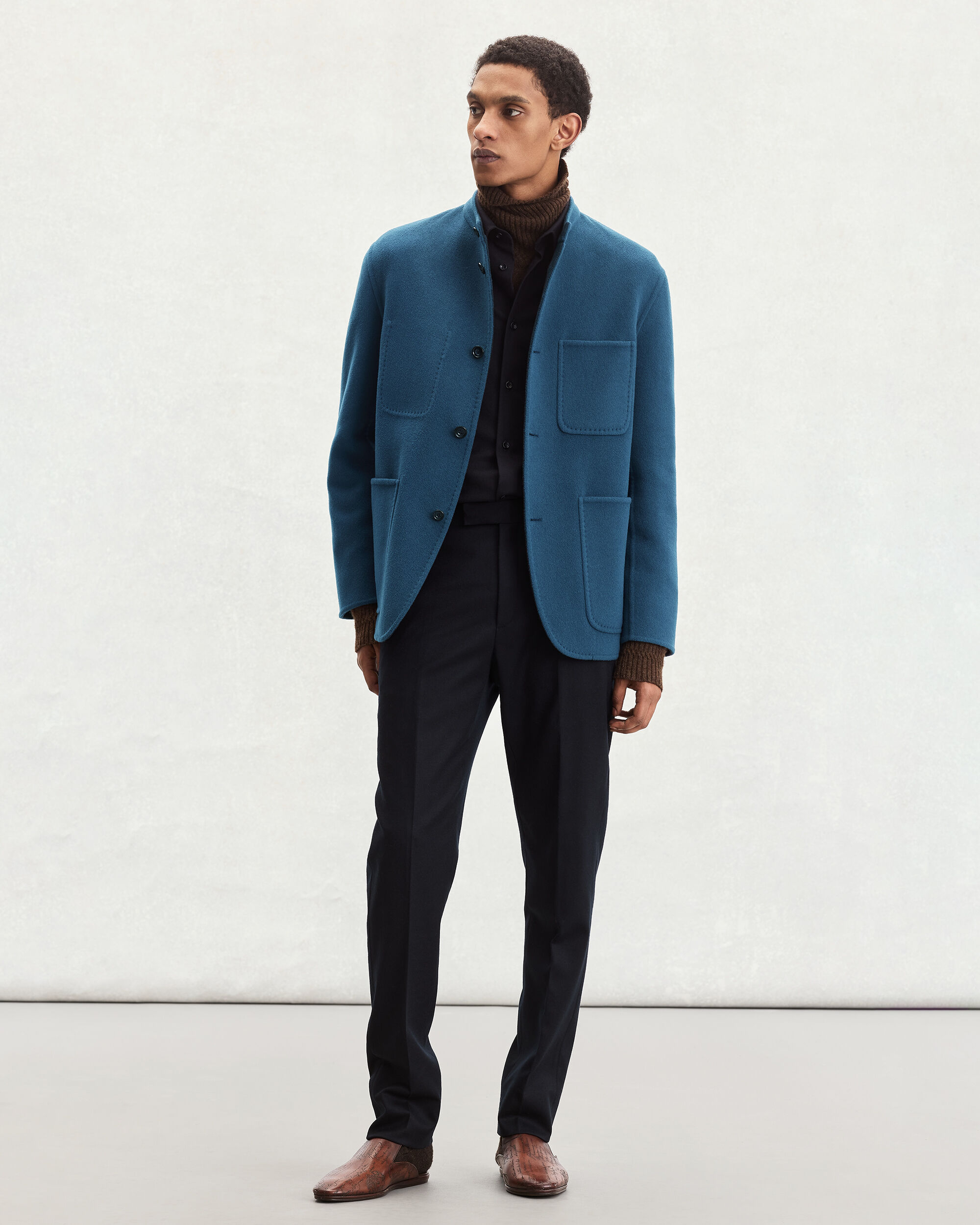 Double Face Foresti&egrave;re Jacket, Nile Blue & Internal Giant Scri, hi-res