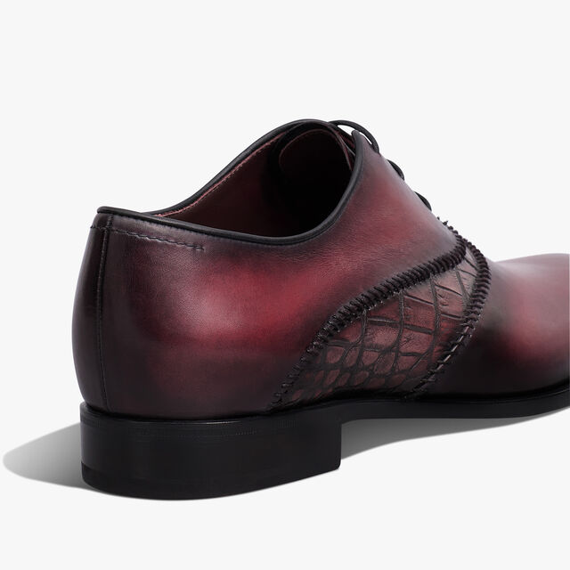 Richelieu Rapiécé-Reprisé en cuir et cuir d'alligator, SAINT EMILION, hi-res 5