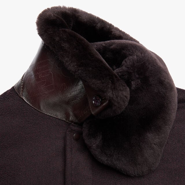 Blouson Aviateur en Cachemire, NERO BORDO, hi-res 5