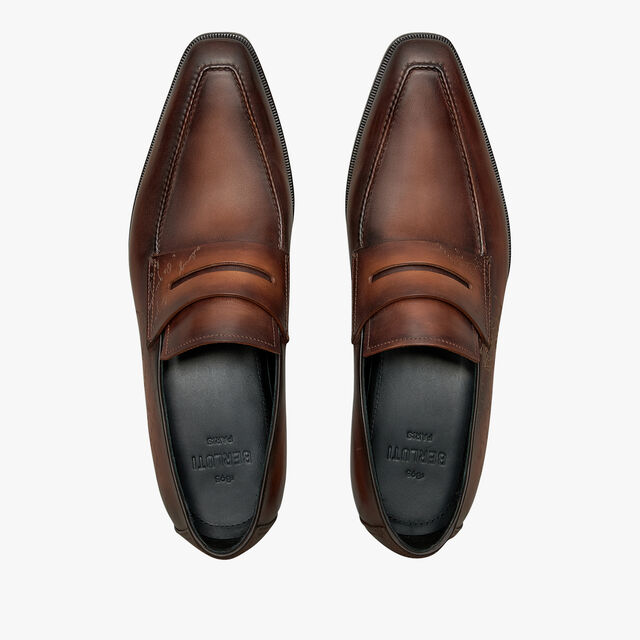 Mocassin Andy Démesure Neo En Cuir Scritto, CACAO INTENSO, hi-res 3