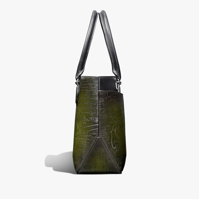 Toujours Mini Gradiant Scritto Leather Tote Bag, NERO GRIGIO + NERO CAVIAR, hi-res 4