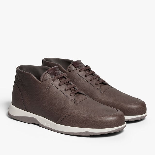 Echappee Soft Grained Calf Leather Derby, COFFEE, hi-res 4