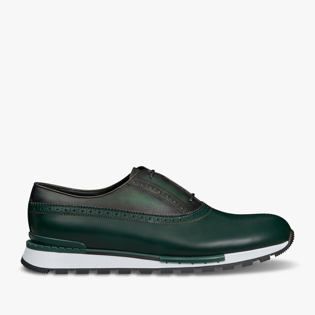 Fast Track Leather Sneaker, BEETLE GREEN, hi-res 1