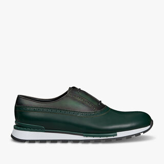 Fast Track Leather Sneaker, BEETLE GREEN, hi-res