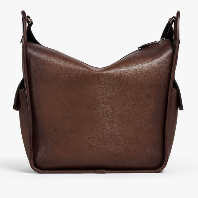 Périple Hobo In Scritto Leather, SOFT BROWN, hi-res 3
