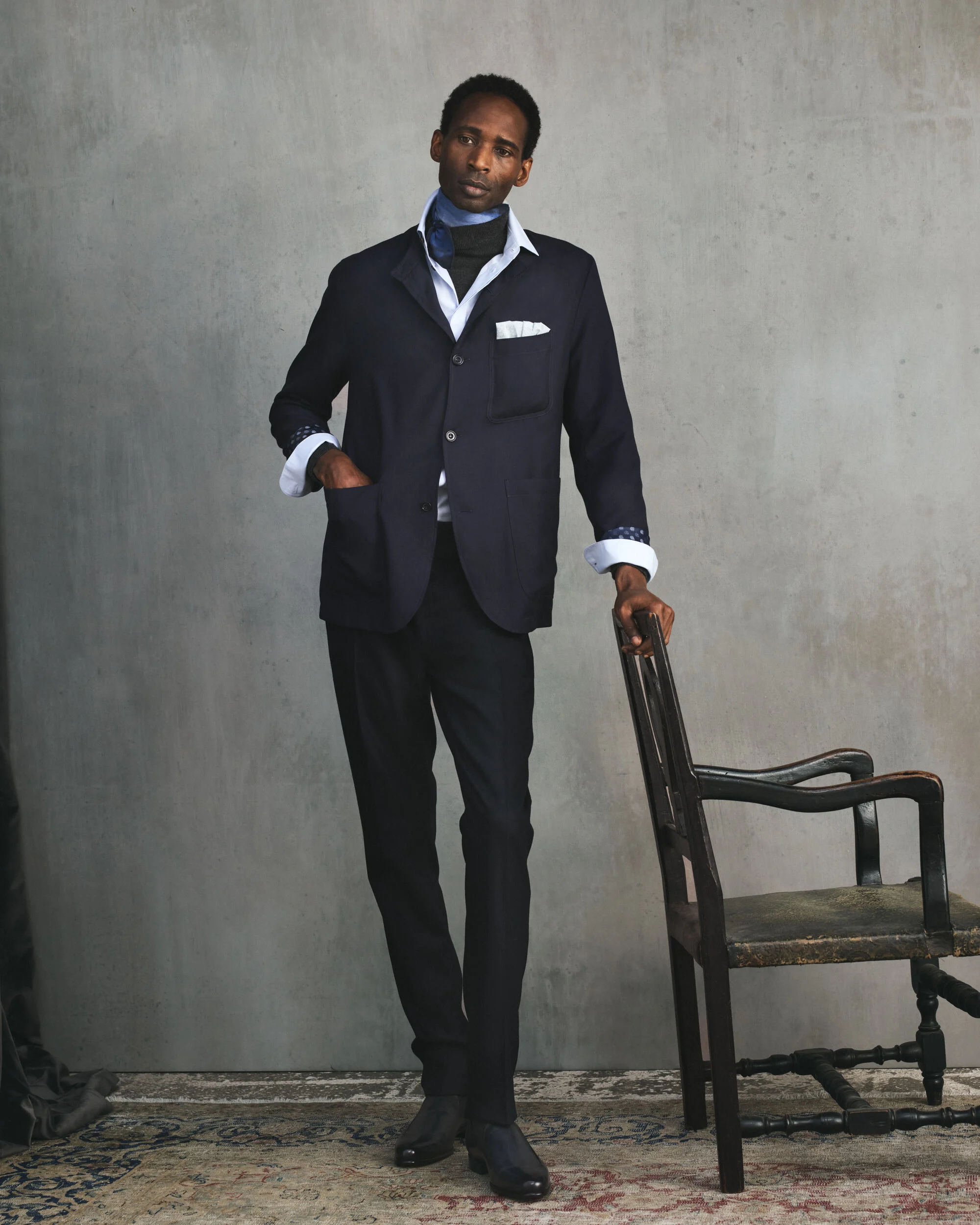 Light Cashmere Foresti&egrave;re Jacket, Cold Night Blue, hi-res