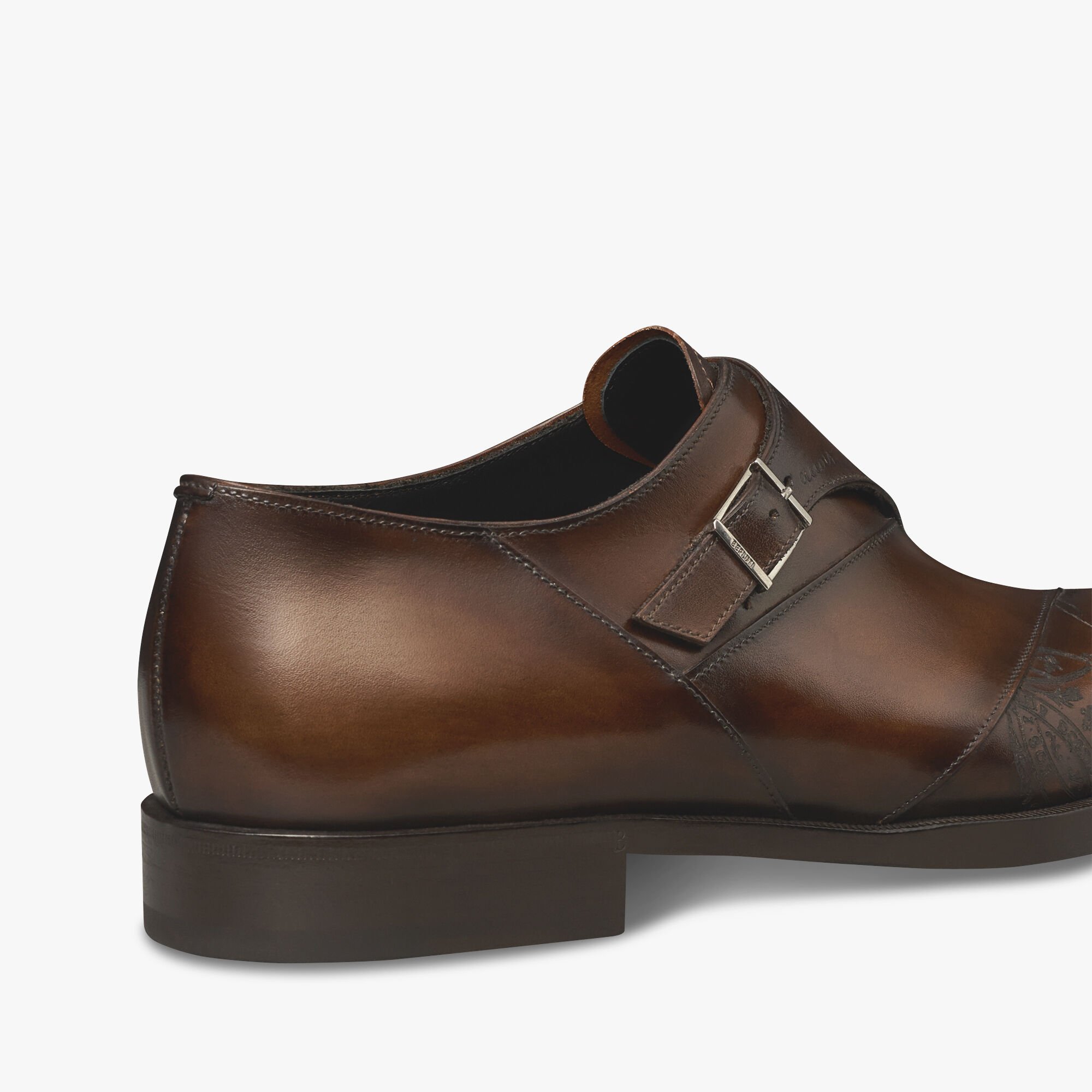 Patchwork Demesure Scritto Leather Monk Shoe, TDM INTENSO, hi-res 5