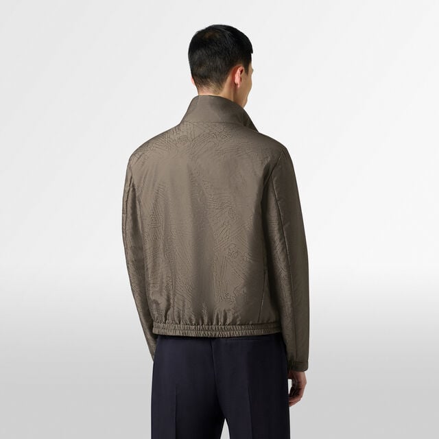 Blouson Nylon Scritto, SEPIA    , hi-res 3