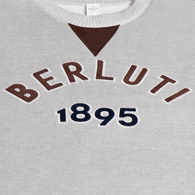 College Logo Sweatshirt, SILVER GREY, hi-res 7