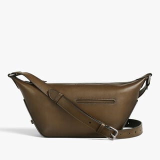 Toujours Soft Zipped Hobo XS In Leather, DARK KAKI, hi-res