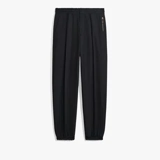 Wool Cotton Joggpants, NOIR, hi-res