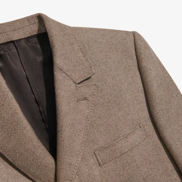 Travel Coat in Cashmere & Silk, LIGHT TAUPE, hi-res 6