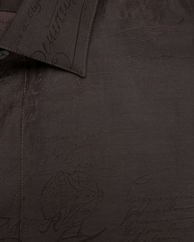 Andy Scritto图纹衬衫, Earth Brown, hi-res