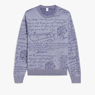 Pull En Laine Scritto, SEASIDE GREY, hi-res