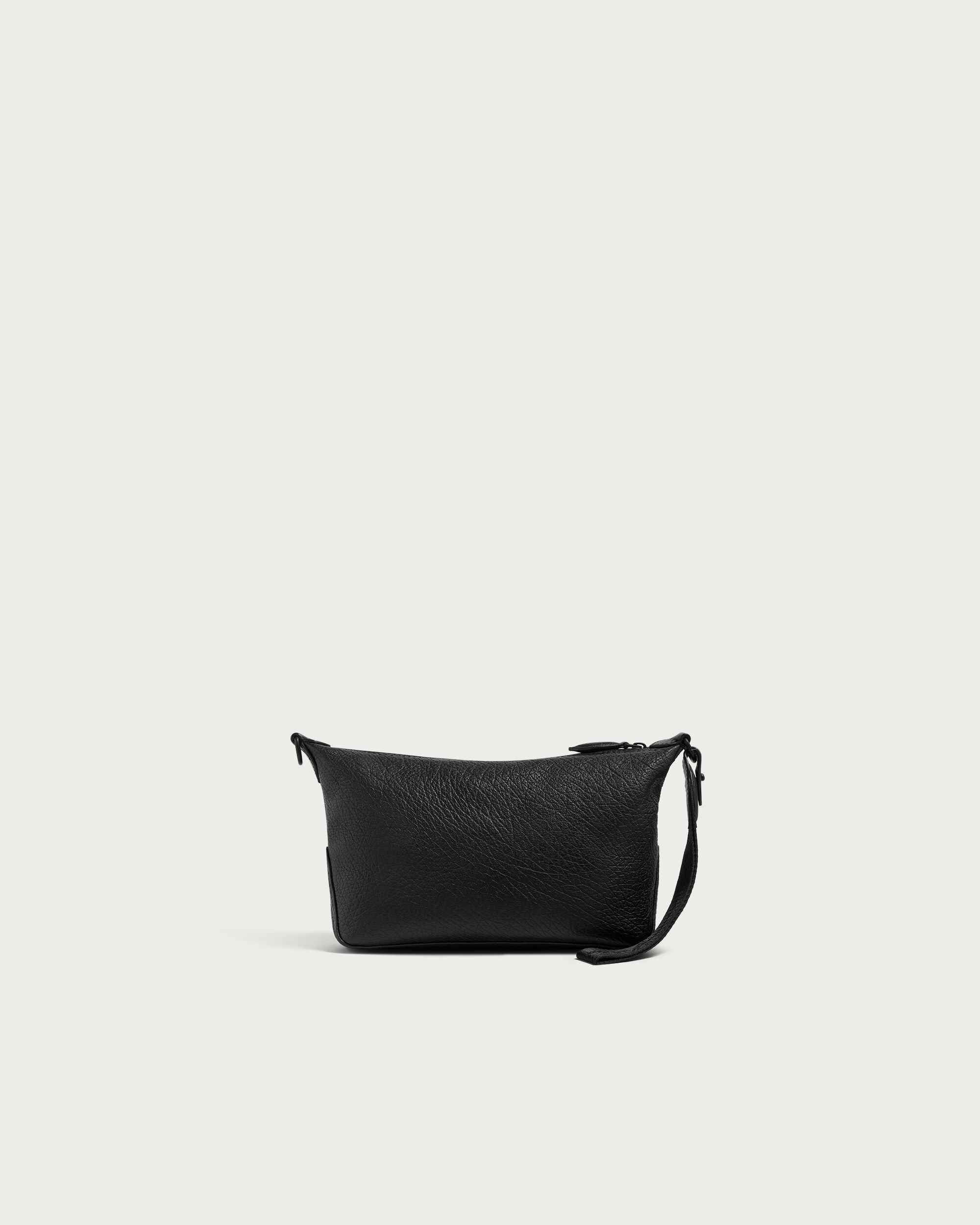 Toujours Soft Zipped Pouch, Deep Black, hi-res