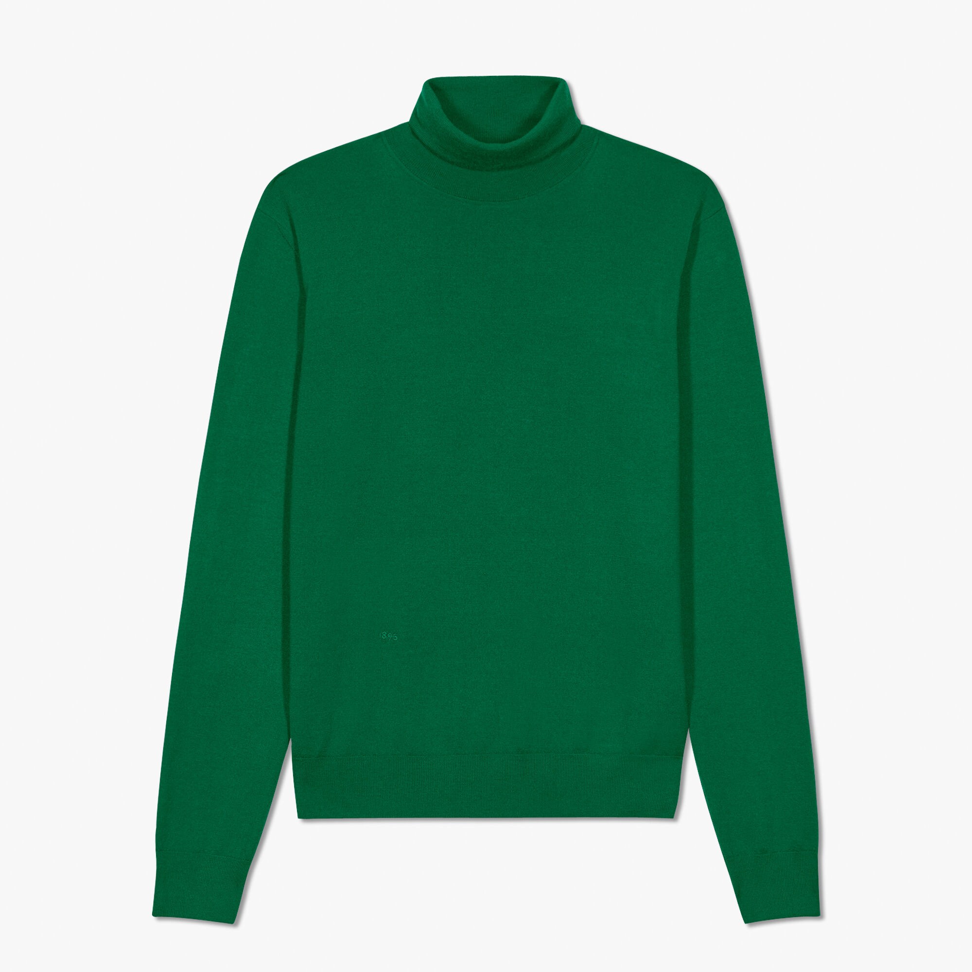 Green cashmere turtleneck