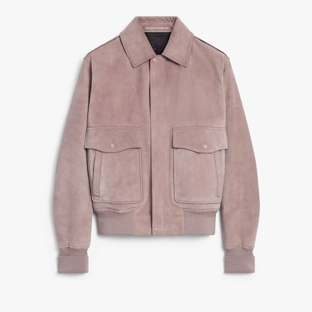 Suede Flight Jacket, ANTIQUE ROSE, hi-res 1