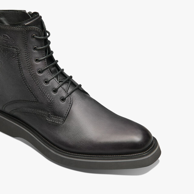 Alessio Scritto Leather Boot, NERO GRIGIO, hi-res 6