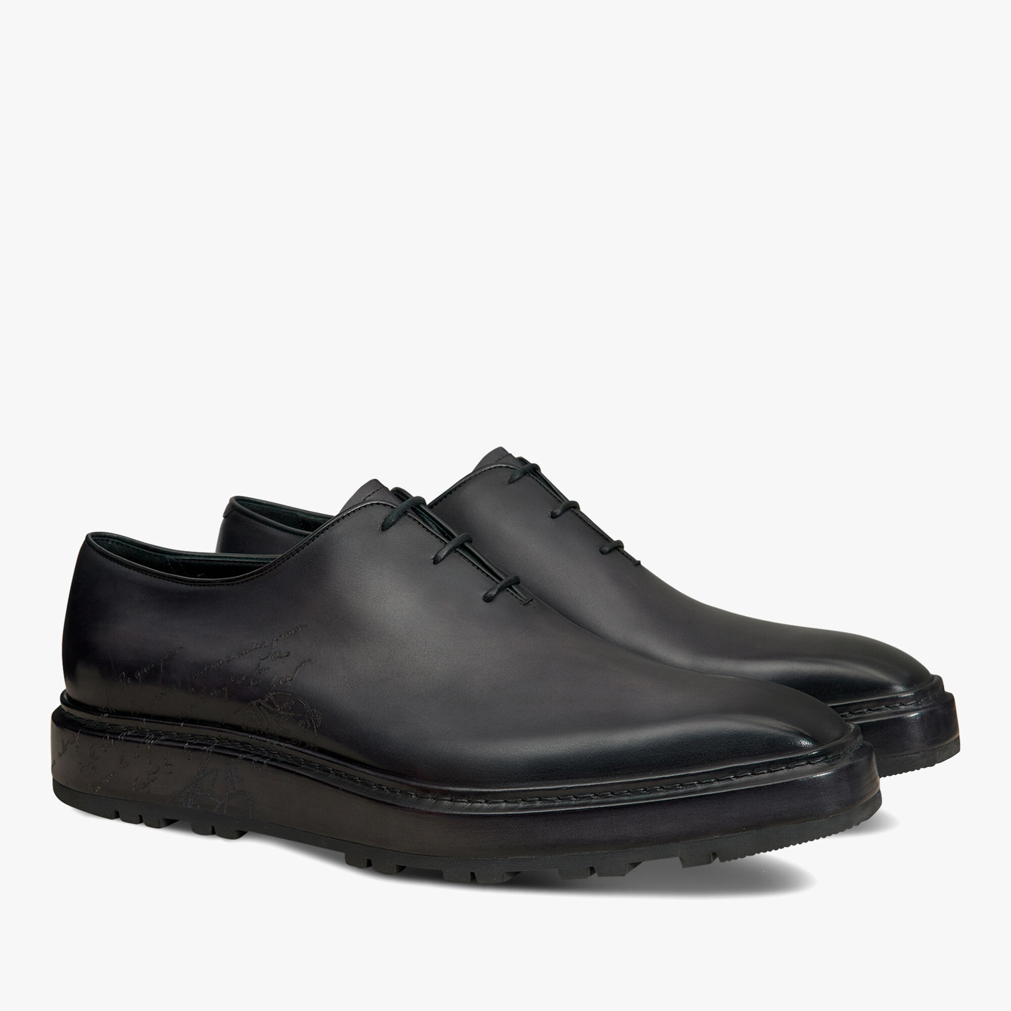 Alessandro Alto Leather Oxford, NERO GRIGIO, hi-res 2