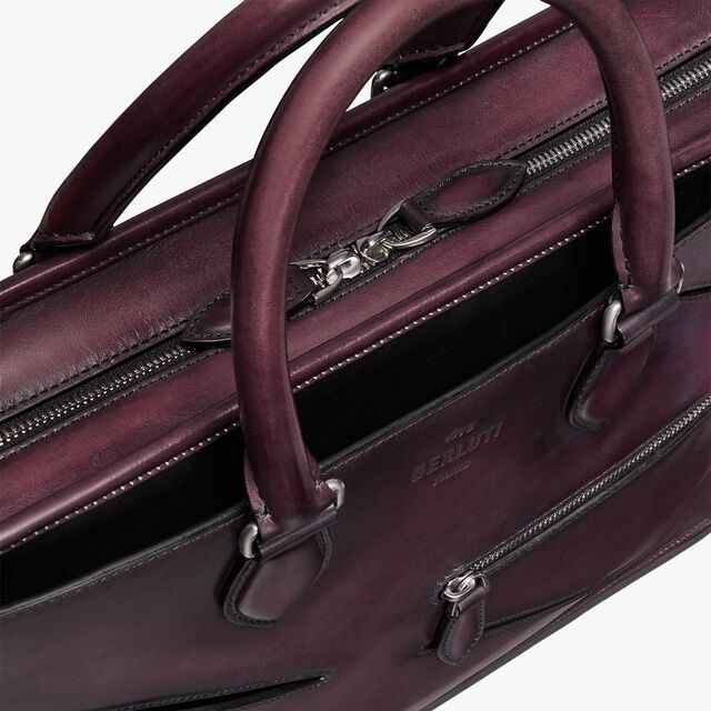 Un Jour Leather Briefcase, GRAPES, hi-res 6