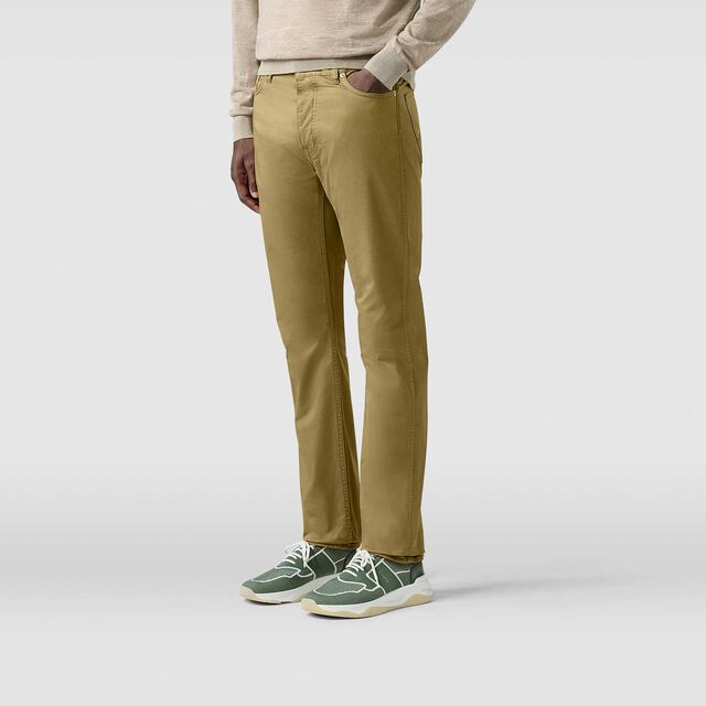 Pantalon Slim En Denim Teint, GOLDEN BRONZE, hi-res 2