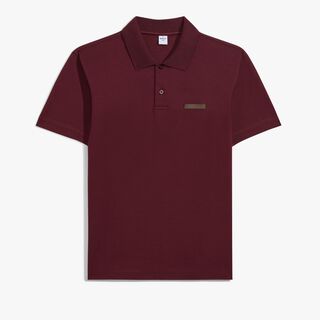 Classic Pique Leather Tab Polo, ST EMILION, hi-res