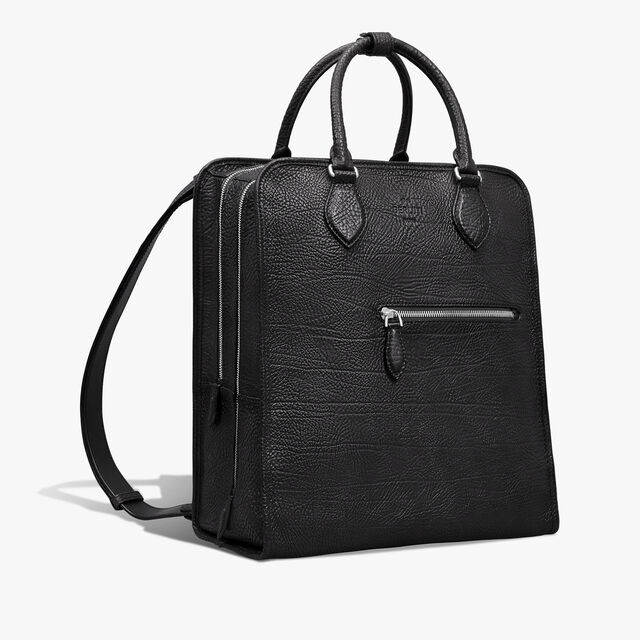 Premier Jour Leather Backpack, CARBON BLACK, hi-res 2