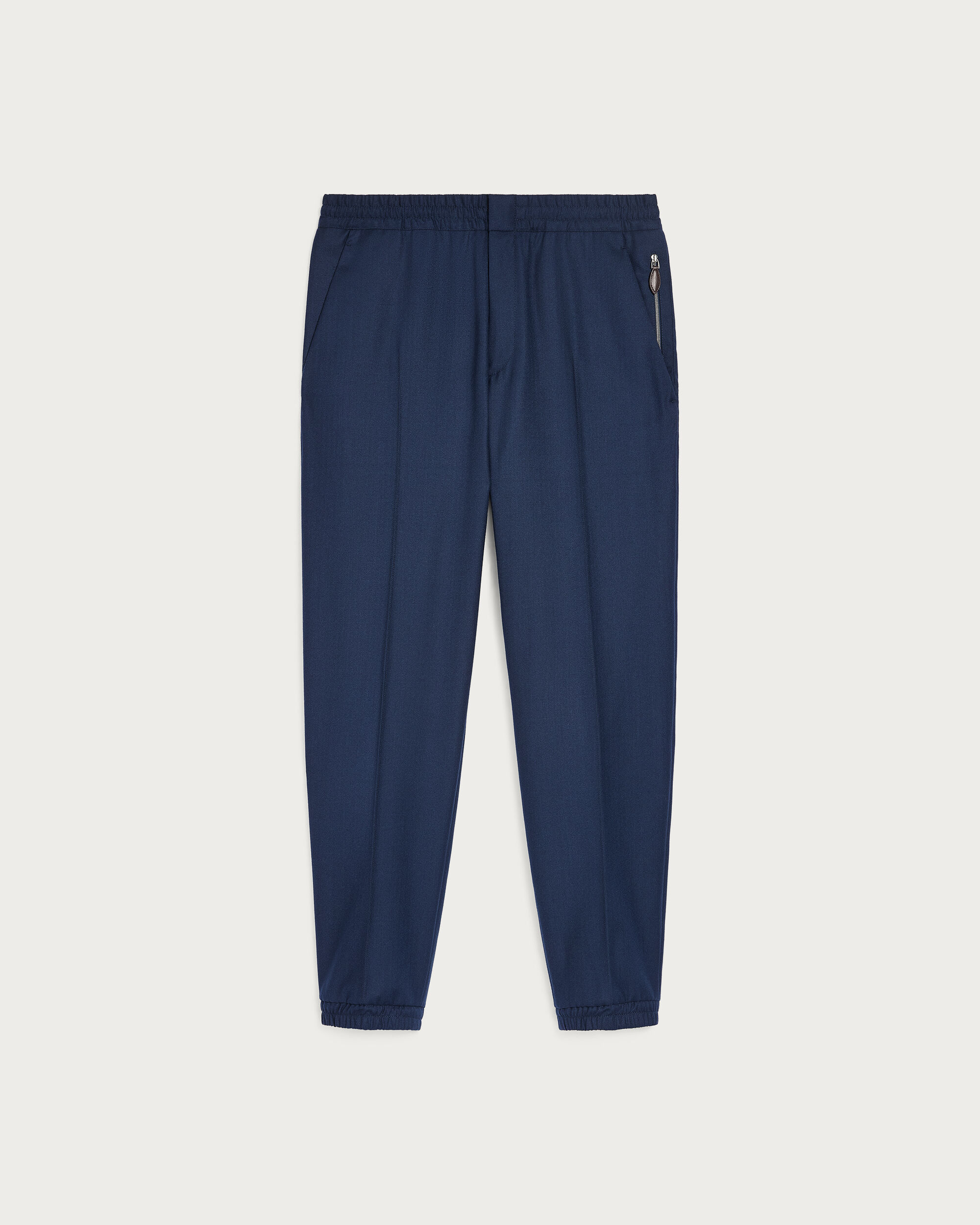 Fast Track Jogpants with Leather Zip-puller, Winter Blue & Valley Green, hi-res