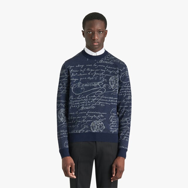 Scritto Sweater, BLUE WINTER NIGHT, hi-res