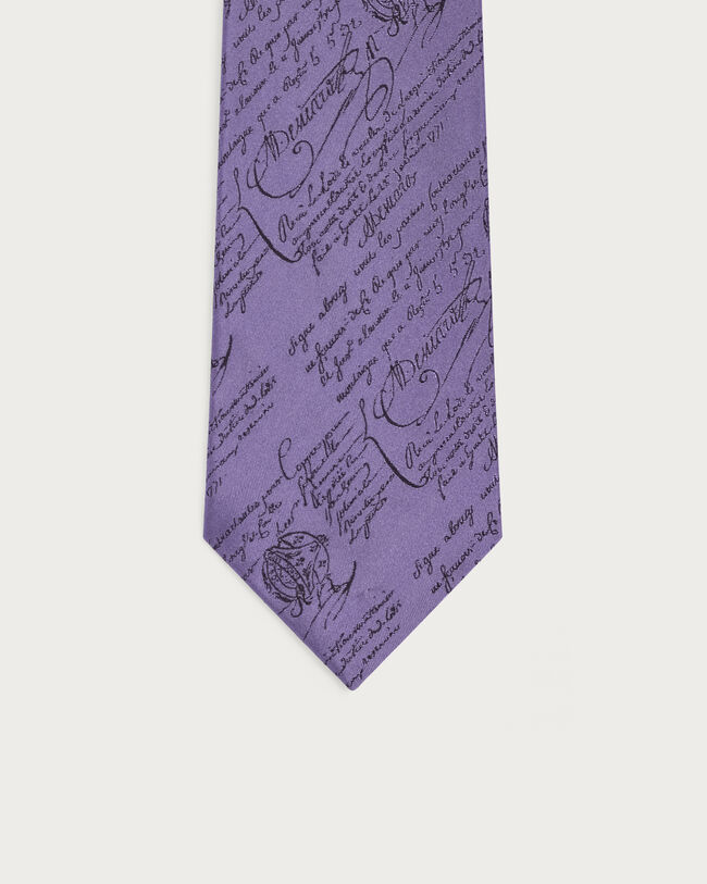 Classic Scritto Pattern Tie, Pastel Lilac, hi-res