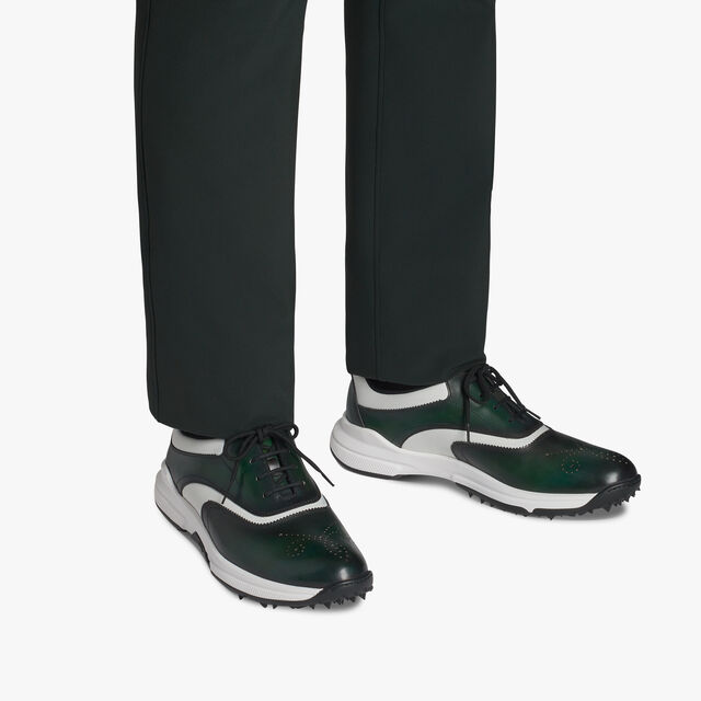 Swing皮革高尔夫鞋, NERO VERDE, hi-res 7